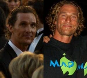 Pictured on the left at the 83rd Academy Awards, McConaughey’s bro flow hair projects an effortless coolness. On the right, Mcconaughey's lax bro cut highlights the actor’s carefree attitude while on vacation in Australia while also making him seem like he isn’t trying to hard to appear relaxed.