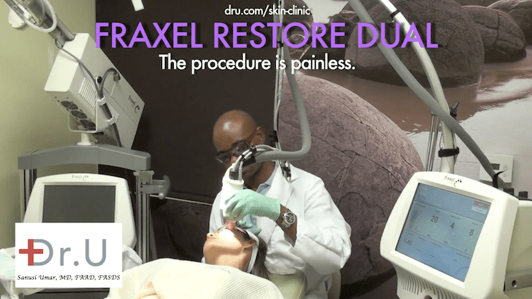 To produce the best laser skin resurfacing before and after results and experience, Dr. Umar provides numbing for a painless procedure.