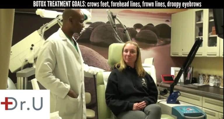 Patient's goals include Botox for crows feet around the eyes, eyebrows and forehead region. Patient's goals include Botox for crows feet around the eyes, eyebrows and forehead region.