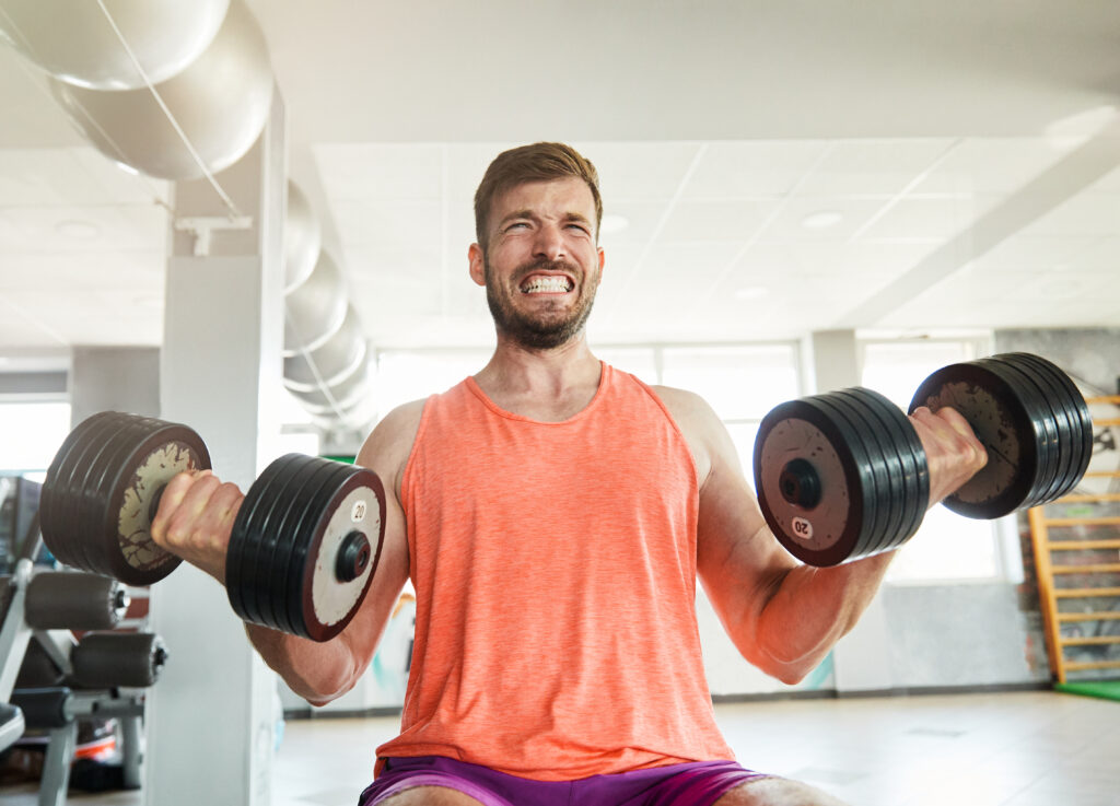 Excess testosterone from exogenous steroid usage (among body builders) eventually gets converted into estrogen. Enlarged male breasts may result Excess testosterone from exogenous steroid usage (among body builders) eventually gets converted into estrogen. Enlarged male breasts may result