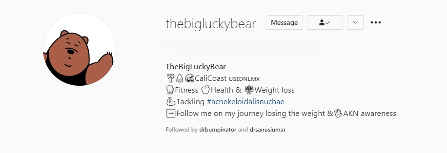 Also, known as @thebigluckybear on Instagram, Robert hopes to inspire others to create their ideal life Also, known as @thebigluckybear on Instagram, Robert hopes to inspire others to create their ideal life